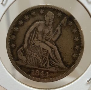 1844-O seated liberty half dollar