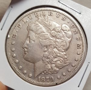 cleaned morgan silver dollar